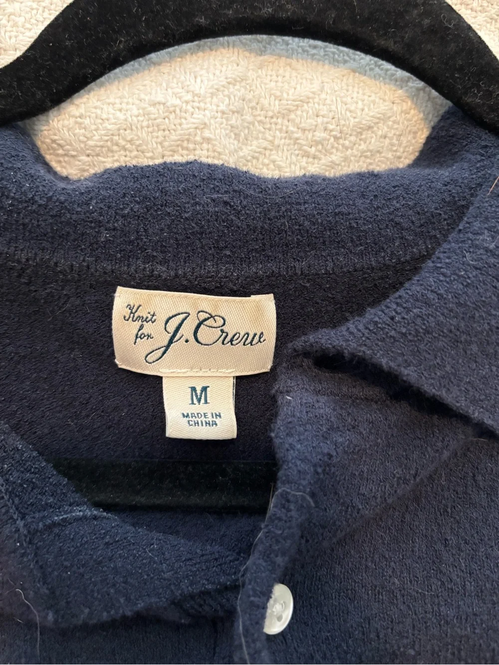 J. Crew Navy Pique Polo Shirt